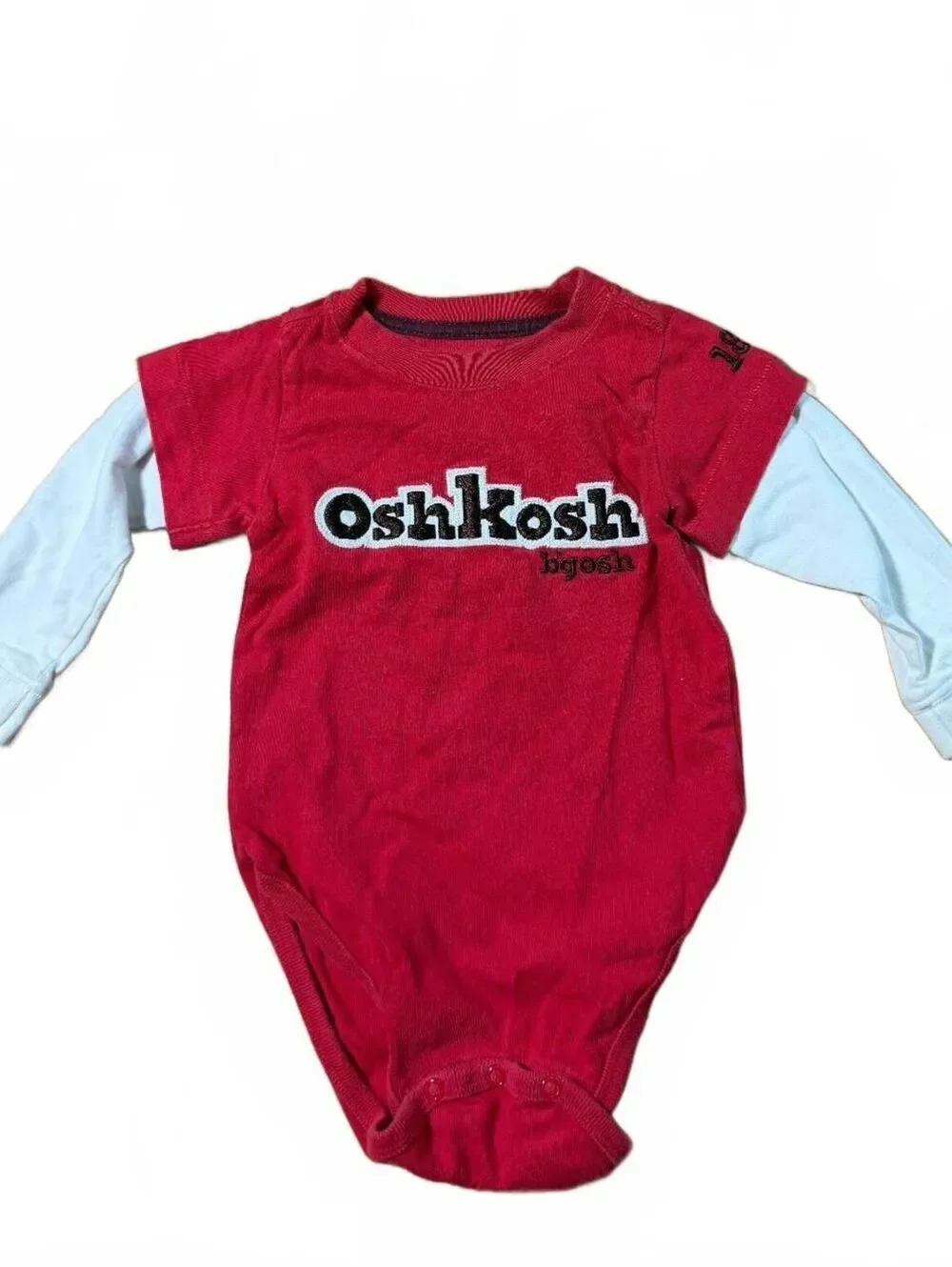 Osh Kosh B'josh Red Long Sleeve Layered Outfit Size 12M